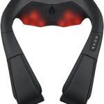 Medcursor Neck Massager, Portable Electric Neck and Back Massager with Heat, Deep Tissue 3D Kneading Pillow for Muscle Pain Relief, Ideal Father’s Day Gift, Not Cordless