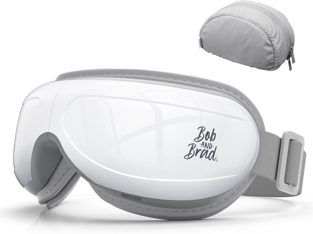 BOB AND BRAD Eye Massager FSA Eligible/HSA Eligible, EyeOasis 2 Heated Eye Mask for Migraines with Music, Smart Migraine Massager Reduce Dry Eyes Improve Sleep, Birthday Gifts for Women Men Mom Dad