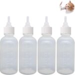 GKYZBB 4Pack 120ML pet Puppy Bottles for Nursing,Kitten Bottle Feeding Kit Nipple for Newborn Kitten Puppy Rabbits Squirrel Animals