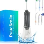 Professional Water Flosser – Advanced Dental Care for a Healthier Mouth, Gum, and Teeth – IPX7 Waterproof Oral Irrigator | 7 Replacement Tips, Travel-Friendly, Rechargeable – Oral Hygiene