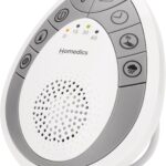 Homedics Rejuvenate Traveler White Noise Sound Machine, Portable Sound Machine with 4 Relaxing Sounds for Travel, Home, Nursery and Office, Auto Off Timer