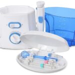 Elevon Water Flosser for Teeth/Braces, 600 ml Large Capacity, 10 Adjustable Pressures Oral Irrigator, Electric Dental Pick for Orthodontic, Braces, Sensitive Gums, 4 Jet Tips for Multiple Use