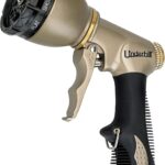 Underhill Pattern Master Gold Series Garden Water Hose Gun Nozzle Sprayer Head, 3/4-Inch Thread Inlet, Jet Attachment, Heavy-Duty Adjustable, NG200-8S