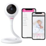 iBaby M2C WiFi Baby Monitor Camera with FHD Audio 1080P with Night Vision Wall Mount Kit Included 2021 Updated Video Audio Quality with Motion Crying Alerts, White