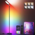 Smart LED Floor Lamp, RGBCW Corner Lamp Works with Alexa, 2000LM Color Changing Standing Lamp with 16 Million DIY Colors,Music Sync,Torchiere Tall lamp for Living Bedroom Room,APP/Voice/Remote Control