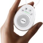 FOXFINE White Noise Machine, Portable Sound Machine with 30 Soothing Sounds, Timer, for Sleeping, Baby, Adults, Home & Travel, White