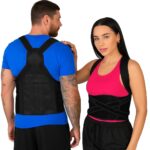 Back Brace Posture Corrector for Women and Men, Shoulder Straightener, Adjustable Full Back Support, Upper and Lower Back Pain Relief – Scoliosis, Hunchback, Hump, Thoracic, Spine Corrector (Medium 34-41.9″)