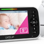 Baby Monitor with Camera and Audio- Video Baby Monitor with 960ft Long Range, Remote Pan-Tilt-Zoom, Night Vision, Temperature Sensor, 2-Way Talk, 8 Lullabies, 30-Hour Battery & No WiFi
