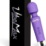 Rechargeable Personal Massager – Powerful Multi Speed Vibration – Whisper Quiet – Waterproof – for Muscle Tension Relief in Neck, Back, Shoulders, Legs and Feet – Purple