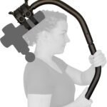 BackBadger Flex Massage Gun Holder for Hard to Reach Areas, Adjustable Ergonomic Handle, for Full-Body Muscle Pain Relief in Back, Neck, Shoulders, Legs, Feet, Compatible with Most Massage Guns