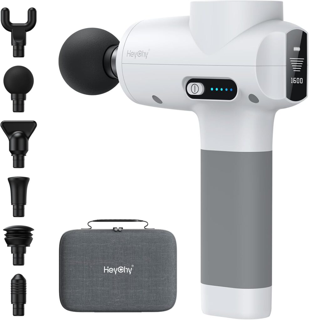 Deep Tissue Massage Gun,Percussion Massage Gun for Pain Relief,Professional Muscle Massager for Athletes & Home Gym, Handheld Portable Back Massager with 5 Speed,2025 Fathday’s Gifts