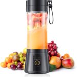 Cordless Personal Size Portable Blender – 380Ml Blender Smoothies and Shakes, BPA Free Traveling Juice Cup with Powerful Blending, Freshly Squeezed in Sports/Travel/Home