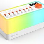 White Noise Sleep Sound Machine with 8 Nature Sounds, Portable Bluetooth Speaker, 12 Colors Night Lights, Sleep Timer & Breathing Exercises, for Babies, Kids, and Adults