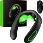 Neck Massager for Pain Relief Deep Tissue, Intelligent Neck Massager with Heat, Portable Lymphatic Drainage Device with 10 Modes & 15 Levels, Ideal Gift for Women & Men