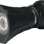 Heavy Duty Fireman Style Hose Nozzle – Fits All Standard Garden Hoses – High Pressure Sprayer Nozzle to Wash Your Car or Water Your Garden – Leak Proof (Black)