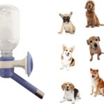 Choco Nose Patented No-Drip Dog Water Bottle/Feeder for Dogs/Cats and Other Small-Medium Sized Animals – for Cages, Crates or Wall Mount. 10.2 Oz. Mess Free Leak-Proof Nozzle 16mm, Blue (C590)