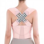 Back Brace Posture Corrector for Women and Men Shoulder Straightener Hunchback Adjustable Support Upper Comfy Correction Back Pain Relief Scoliosis Lumbar Spine Upgraded (Pink, Medium)