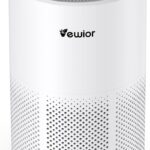 Air Purifiers for Home Large Room Up to 1800 ft², VEWIOR H13 True HEPA Air Filter for Bedroom with Night Light, Fragrance Sponge, Sleep Mode, Timer, Air Cleaner for Smoke, Dander, Pollen