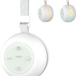 Portable Sound Machine for Baby Kids Adults, USB Rechargeable White Noise Machine with Timer Function,18 Smooth Sounds, 256-Color Changing Mood Light, Memory Function, Sound Therapy for Home, Travel