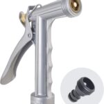 Melnor 65033-AMZ Heavy Duty Metal Nozzle with QuickConnect Product Adapter Amazon Bundle, Classic Design