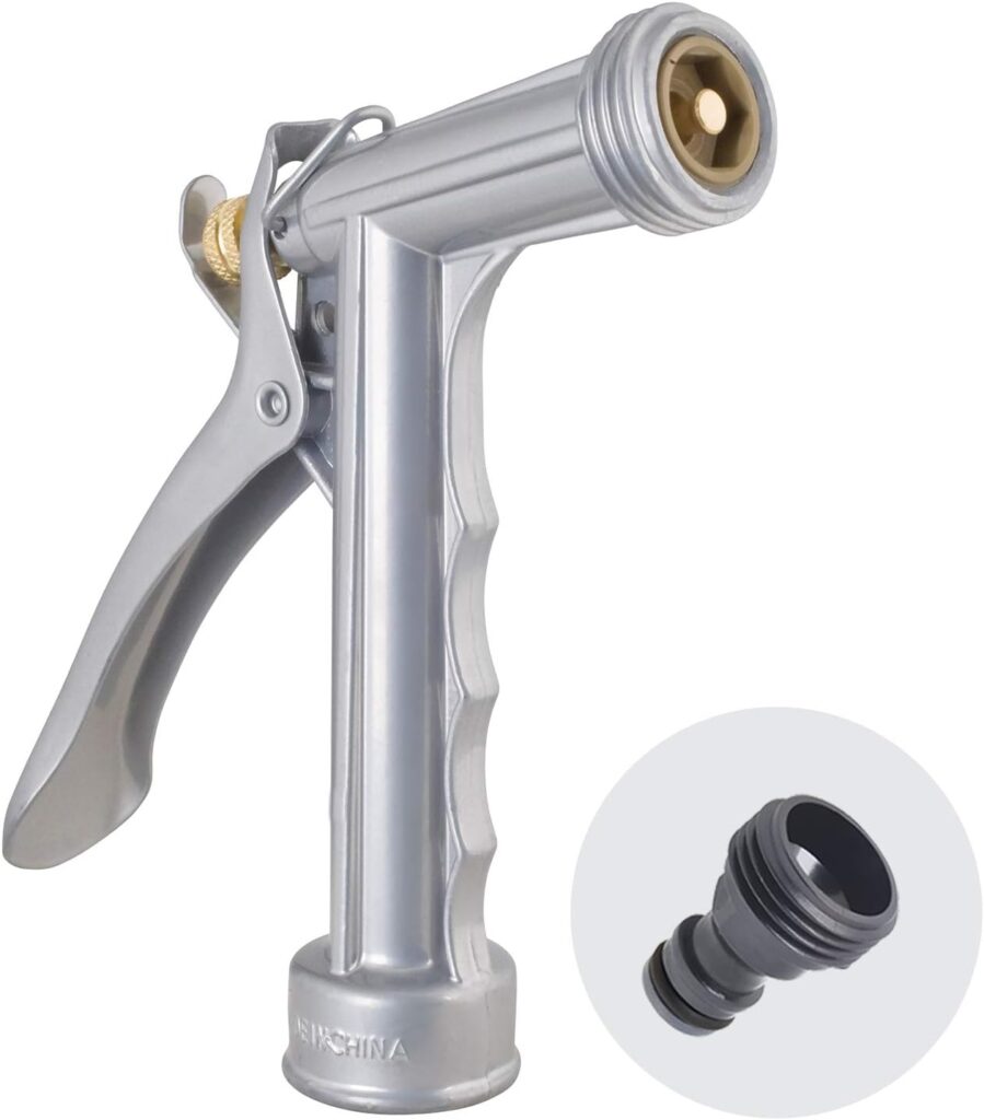 Melnor 65033-AMZ Heavy Duty Metal Nozzle with QuickConnect Product Adapter Amazon Bundle, Classic Design