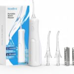 Water Dental Flosser Teeth Pick: Portable Oral Irrigator, 3 Modes Cordless Water flosser,Battery Operated, IPX5 Waterproof Flossing Machine for Teeth Cleaning for Travel Home – White