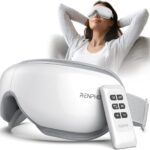 RENPHO Eyeris 1 Eye Massager with Remote, Heat, Compression, Birthday Gifts for Women Men Her Him, Sleep Mask, Headache Massager Scalp for Strain Relief, Migraine Relief, Reduce Stye Eye