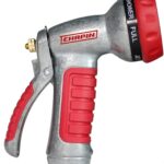 Chapin International 4610 Professional Heavy Duty 7-way Spray Nozzle With Ergonomic Rubber Grip, Black/Red