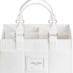 Baby Diaper Caddy Organizer for Neborn Essential Boy or Girl, Nursery Must Haves, White, Large
