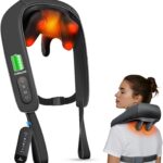 Shiatsu Neck Massager with Heat – HSA Eligible, Deep Tissue Kneading Massage with Wireless Remote Control,Adjustable Mode and Heat for Muscle Pain Relief on Back Shoulder