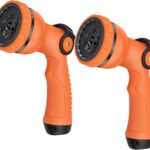 Water Hose Spray Nozzle – Garden Hose Nozzle with 10 Spray Patterns.Thumb Switch Design for Easy Water Flow Control, Upgraded Hose Sprayer Nozzle for Watering Plants,Lawn,Pet Bathing and Cleaning