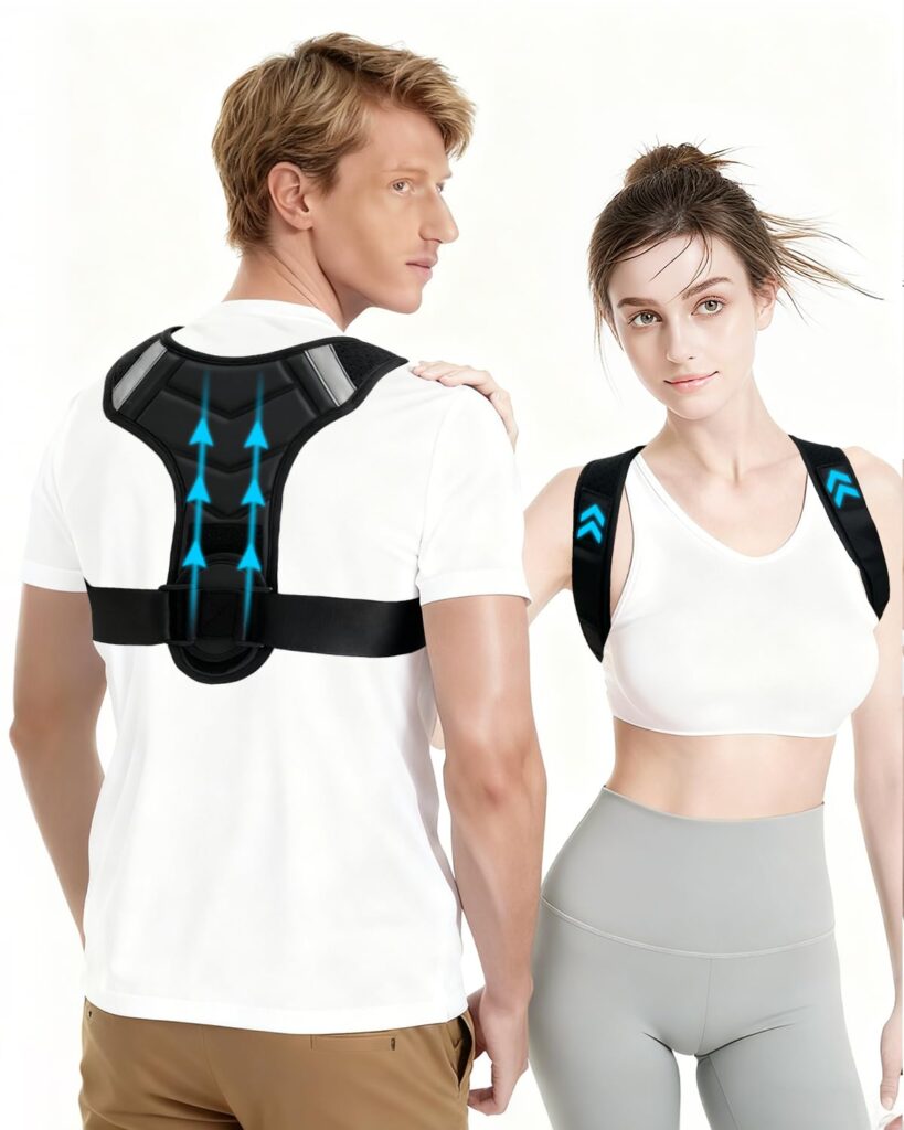 Posture Corrector for Women and Men,Hunchback Posture Corrector,Adjustable and Breathable Upper Back Brace,Providing Pain Relief from Back,Shoulder and Neck