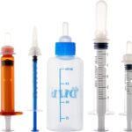 Puppy Kitten Bottle for Nursing, Newborn Baby Dog Cat Rabbit Feeding Bottles with Nipples Feeder Kit