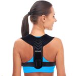 Posture Corrector for Women and Men, Back Brace Adjustable Upper Posture Support, Back Support, Comfortable Back Straightener Support for Clavicle Support, and Providing Pain Relief from Neck (Large)
