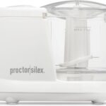Proctor Silex Durable Electric Vegetable Chopper & Mini Food Processor for Chopping, Puree & Emulsify, 1.5 Cup, White
