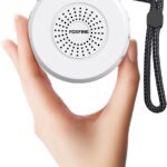 FOXFINE White Noise Machine, Portable Sound Machine with 36 Soothing Sounds, Focused Light, Timer, for Sleeping, Baby, Adults, Home & Travel, White