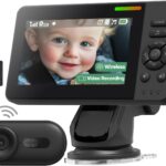 Wireless Baby Car Camera with 1080P Advanced Night Vision and 32H Battery, No Wi-Fi Needed Easy Setup Car Baby Monitor with Video Recording Adjustable Angle, Newborns Travel Essentials Gifts