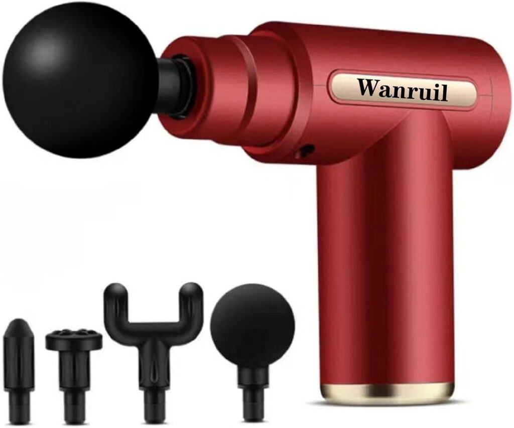 Massage Gun,Upgrade Deep Tissue Muscle Massager for Pain Relief,Percussion Massager with 4 Massage Gun Heads & Silent Brushless Motor,Portable Handheld ​Massager Gifts for Women/Men