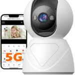 3MP Indoor Pan/Tilt Security Camera, 5G WiFi 360° Rotating Home Cameras for Baby Monitor/Pet Camera, Auto-Focus&Zoom,Motion Detection,2-Way Audio,Siren,Color Night Vision,Cloud&SD Card