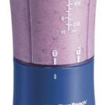 Hamilton Beach Portable Blender for Shakes and Smoothies, 14 Oz BPA Free Travel Cup & Lid, Durable Stainless Steel Blades, Personal Smoothie Blender, Blue, 51132G