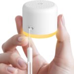 White Noise Machine with Night Light, 18 Soothing Sounds Portable Sound Machine for Baby Adults, Mini Travel Sound Machine for Sleeping with Memory Timer, Office Hotel Gift