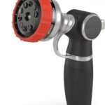 Hose Nozzle,Heavy Duty Metal Garden Hose Nozzles – 10 Spray Patterns Leak-Proof Hose Sprayer Nozzle with Thumb Control, High Pressure Water Hose Nozzle for Watering Plants, Car and Pet