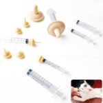 CYG&CL 14 Pack Pet Nursing Feeding Kit Pet Feeding Syringe for Cats Nipple for Kittens Nipple for Puppies Kitten Bottle Feeding Kit for Newborn Squirrels, Rabbits, Small Animals and Wildlife