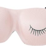 Bucky Ultralight Comfortable Contoured Travel and Sleep Eye Mask, Strawberry Eyelash, One Size