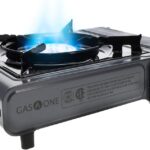 Gas One Portable Butane Camping Stove with Case: Automatic Ignition, Precise Heat Control – Camping & Tailgating and Outdoor Cooking