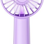 KIDEE Mini Portable Fan, Small Handheld Fan with 3 Speeds, Personal Hand Fans USB Rechargeable, Battery Operate for Outdoor Indoor Commute Office Travel