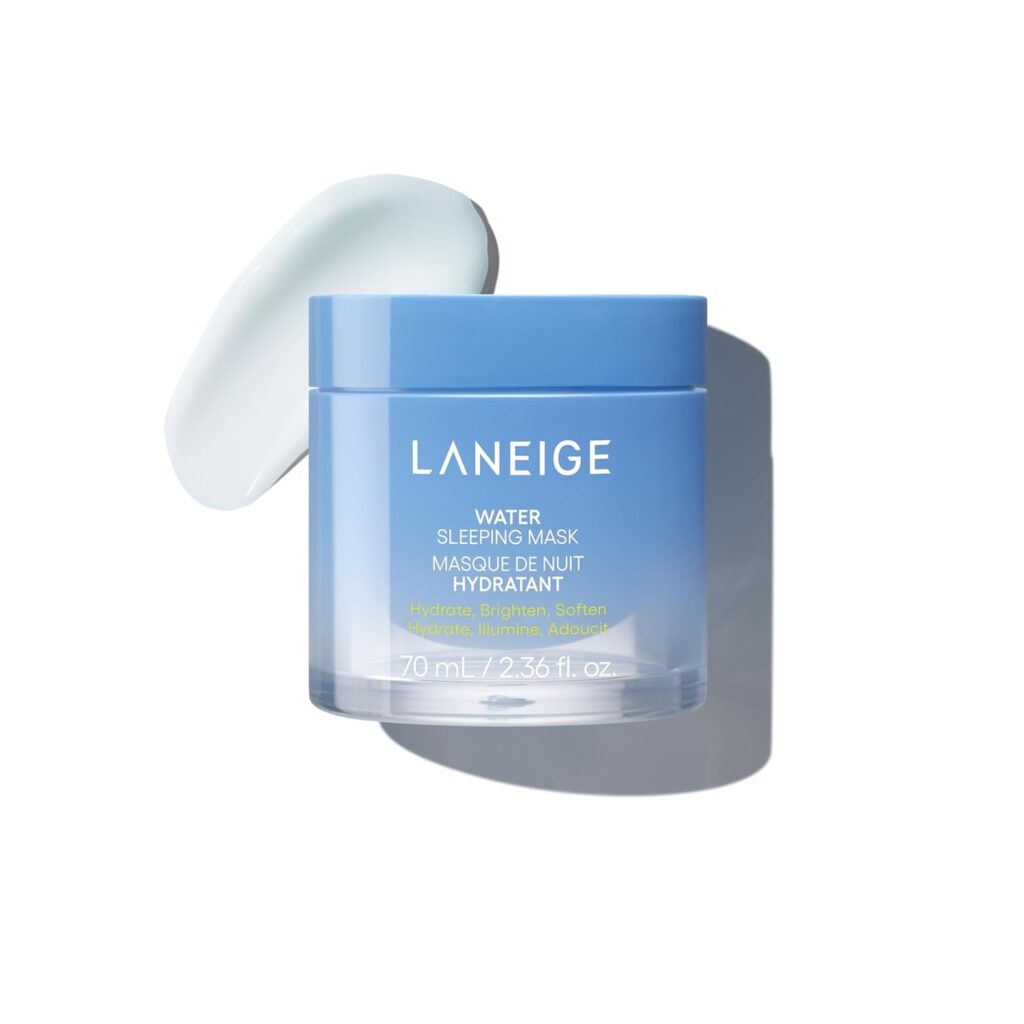 LANEIGE Water Sleeping Mask: Hydrating Korean Overnight Mask with Squalane & Probiotic-Derived Complex, for Bright, Glowing Skin & Barrier Support