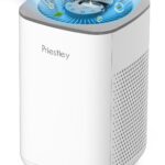 Priestley Small Air Purifiers for Home Bedroom Dorm Office Desktop, 20dB Quiet 3-in-1 HEPA Air Purifier with Essential Oil Diffuser, Air Filters Smoke, Allergies, Pet Dander, Odor, Dust