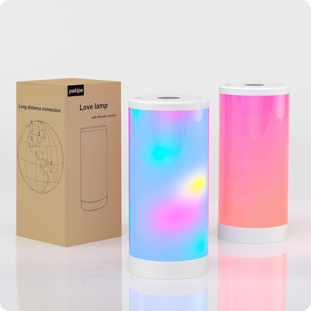 Long Distance Touch Lamps,Bedside Smart Table Lamp for Enhancing Feelings,Long Distance Relationship Gifts for Mother,Dad, Daughter, Lover and Friend(2 Pack)