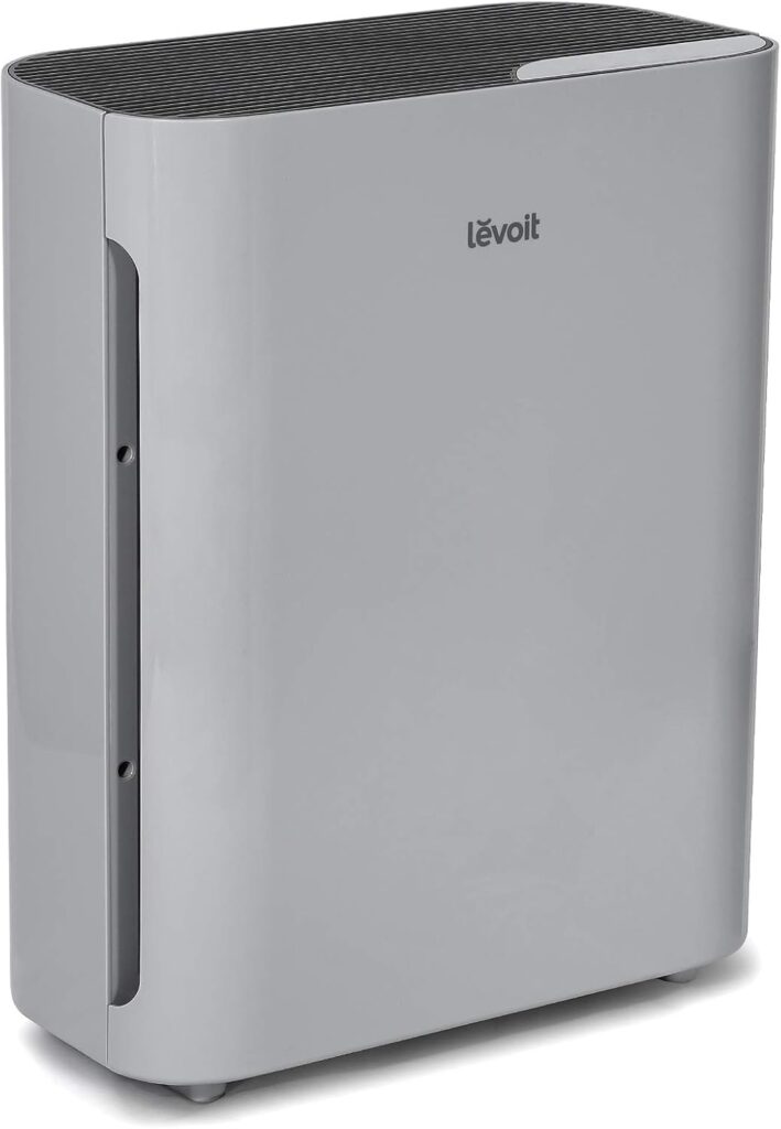 LEVOIT Air Purifiers for Home Large Room, Main Filter Cleaner with Washable Filter for Allergies, Smoke, Dust, Pollen, Quiet Odor Eliminators for Bedroom, Pet Hair Remover, Vital 100, Grey